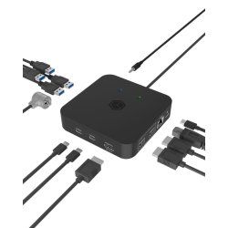 NB Acc ICY BOX Docking DK4090-C 12in1 USB-C