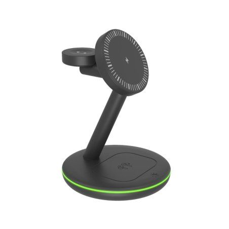 Adap ICY BOX Quick Charge Wireless 3-in-1 AC black