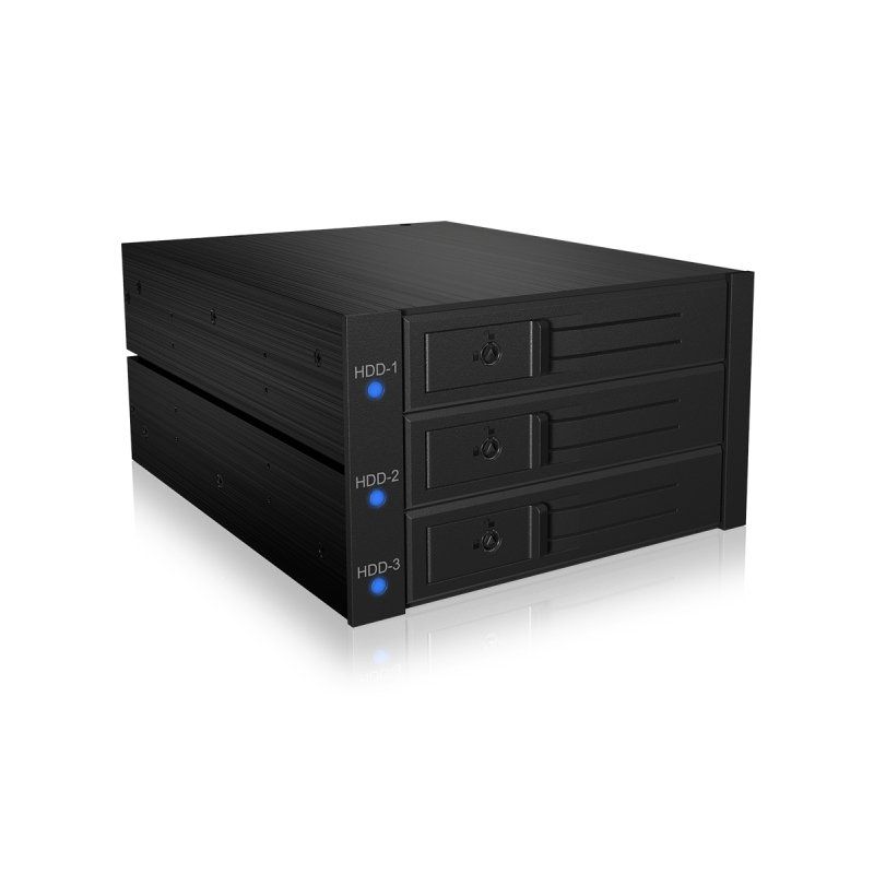 Icy Box Backplane 3x SATA 35" HDD für 2x 525" Schacht Hot Swap