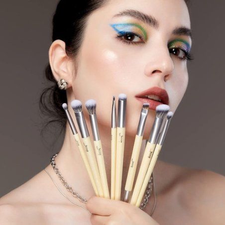 Jessup Eyeshadow Brush Set 8pcs Eye Makeup Brushes Premium Cruelty-Free Blending Concealer Eyebrow Eyeliner Spoolie Kit