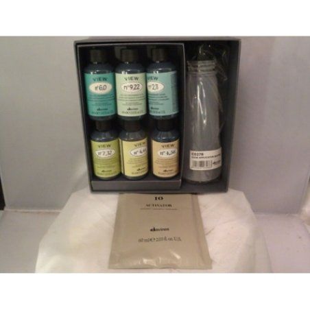 Davines View Experience Kit 6 Demi Permanent Colors 6 10 Activator Packs 1 Bottle