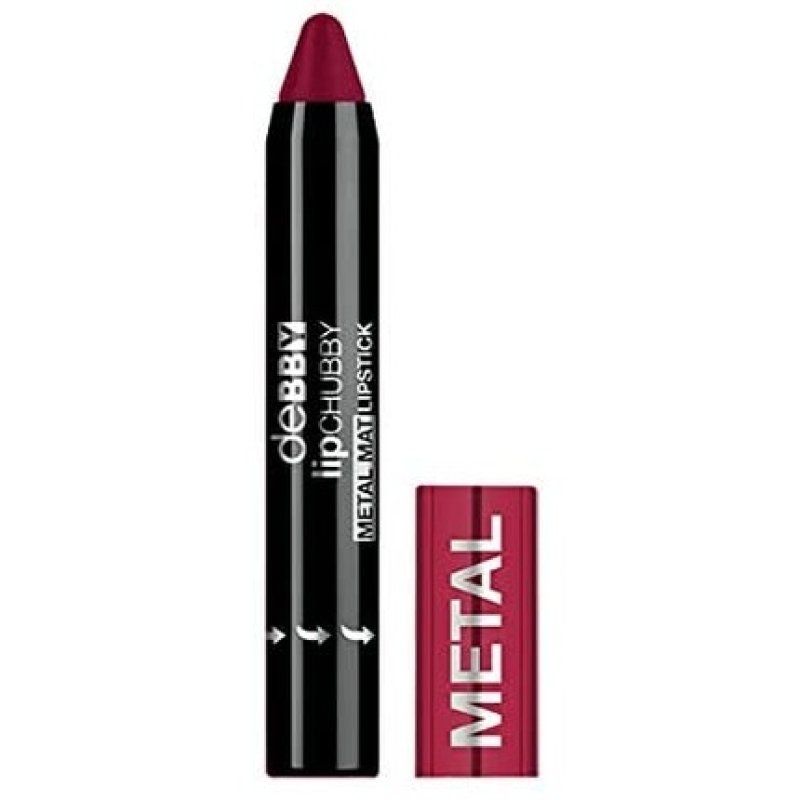 Debby Lipchubby Metal Mat Lipstick 24 Dark Red
