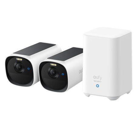 Eufy eufyCam E40 2-Cam Kit HomeBase S280 Balle (forme) Caméra de sécurité IP Extérieure 2688 x 1520 pixels Mur