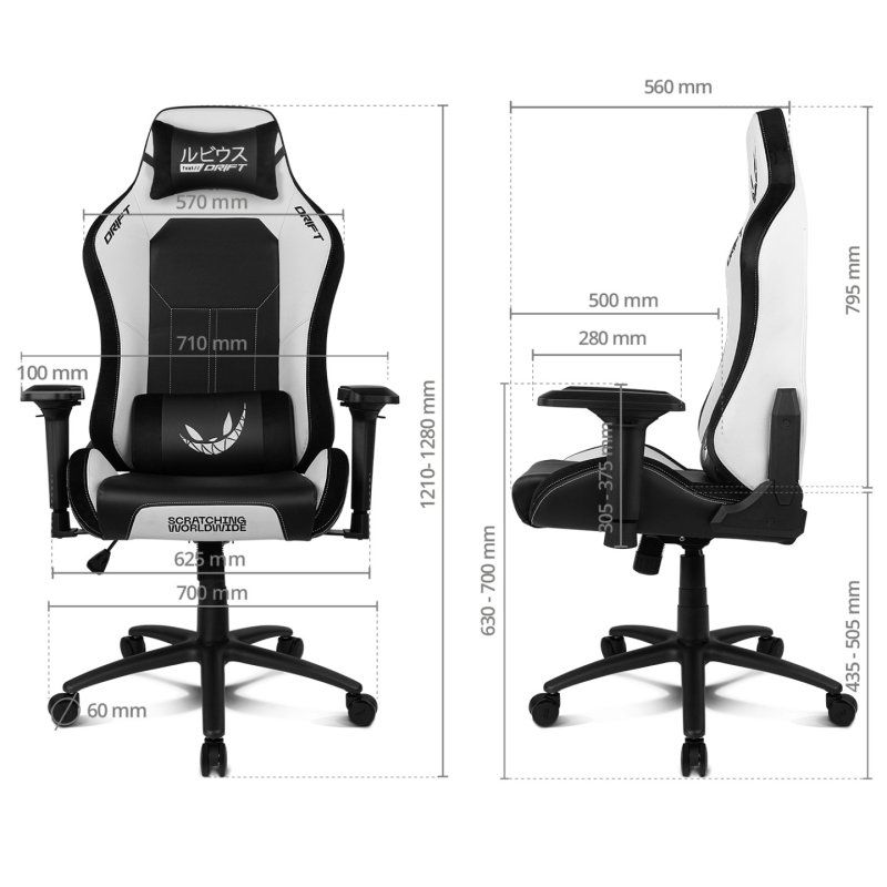 SILLA DRIFT EDICION ESPECIAL EL RUBIUS BLANCA
