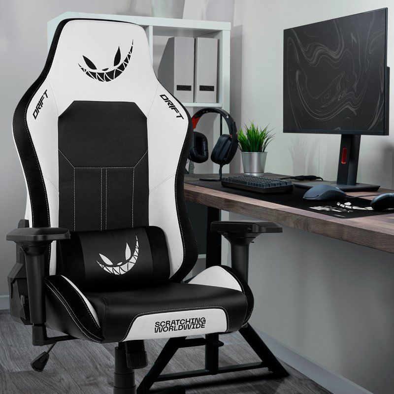 DRIFT DR250RUW Siège pour jeu vidéo Fauteuil de gaming Siège rembourré Noir, Blanc