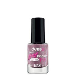 deBBY Gel Pocket vernis à ongles 4,5 ml Lilas Colle pailletée