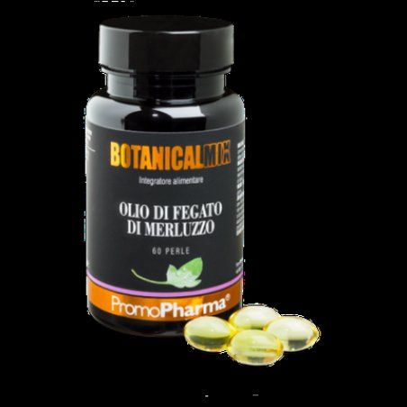PromoPharma BotanicalMix Cod Liver Oil Dietary Supplement 60 Pearls