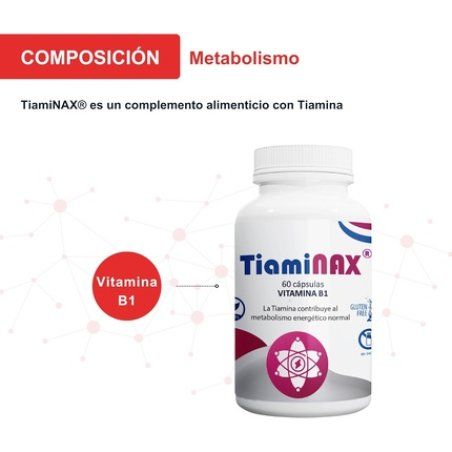 Tiaminax By Margan Biotech Vitamin B1 Thiamine Hydrochloride 60 Capsules