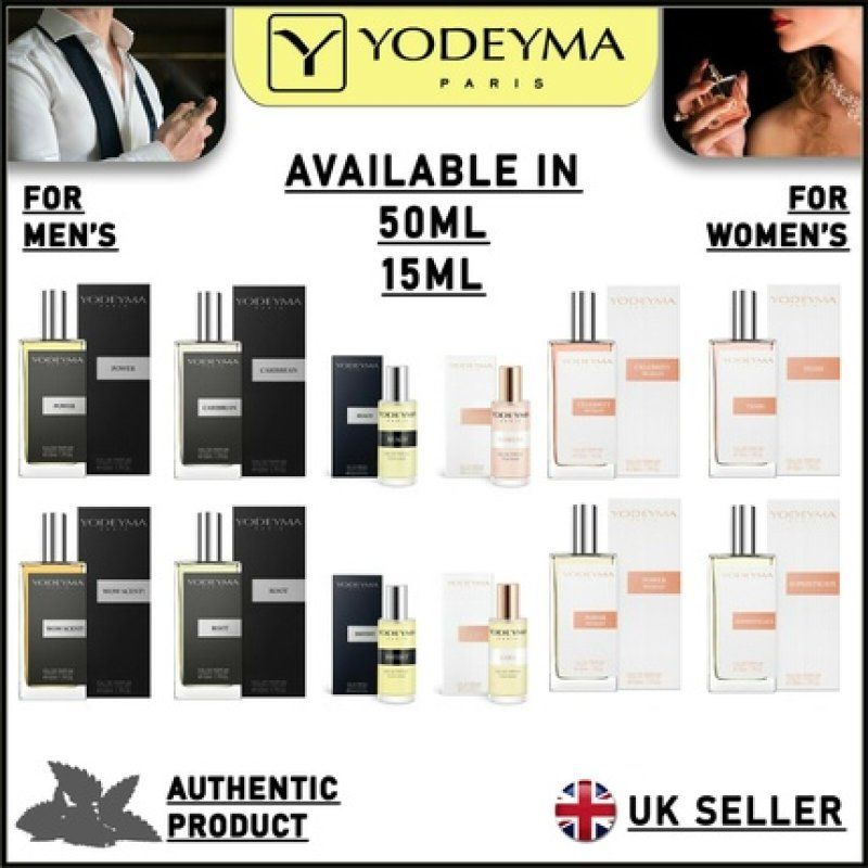Yodeyma Paris Eau de Parfum Authentic Fragrances for Men and Women 50ml