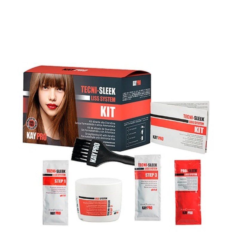 Kaypro Liss System Tecni-Sleek Smoothing Kit - Professional Hair Care