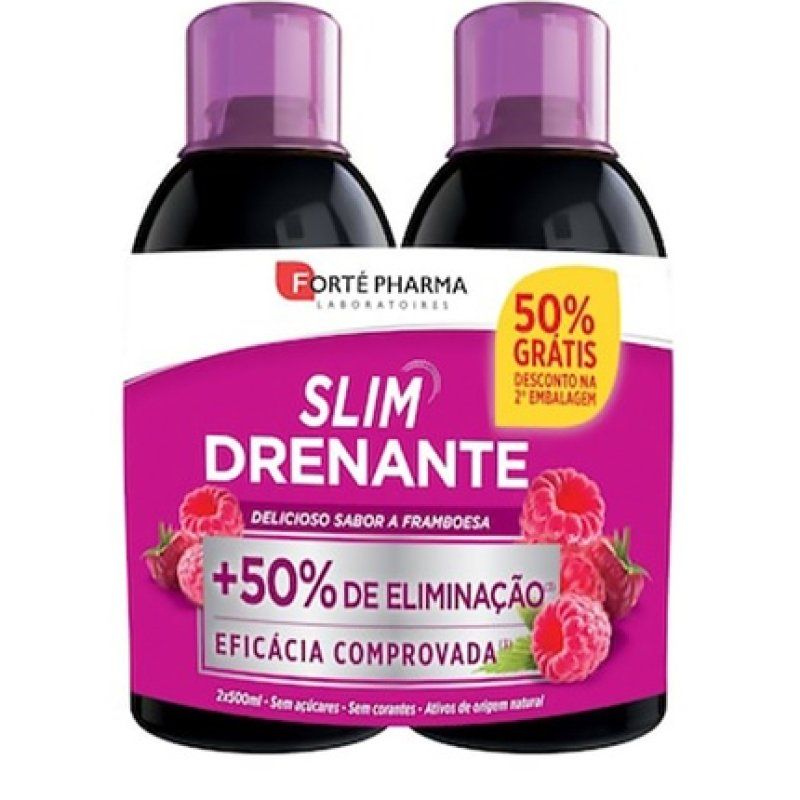 Fort Pharma Slim Drenante Raspberry 500ml Duo Pack