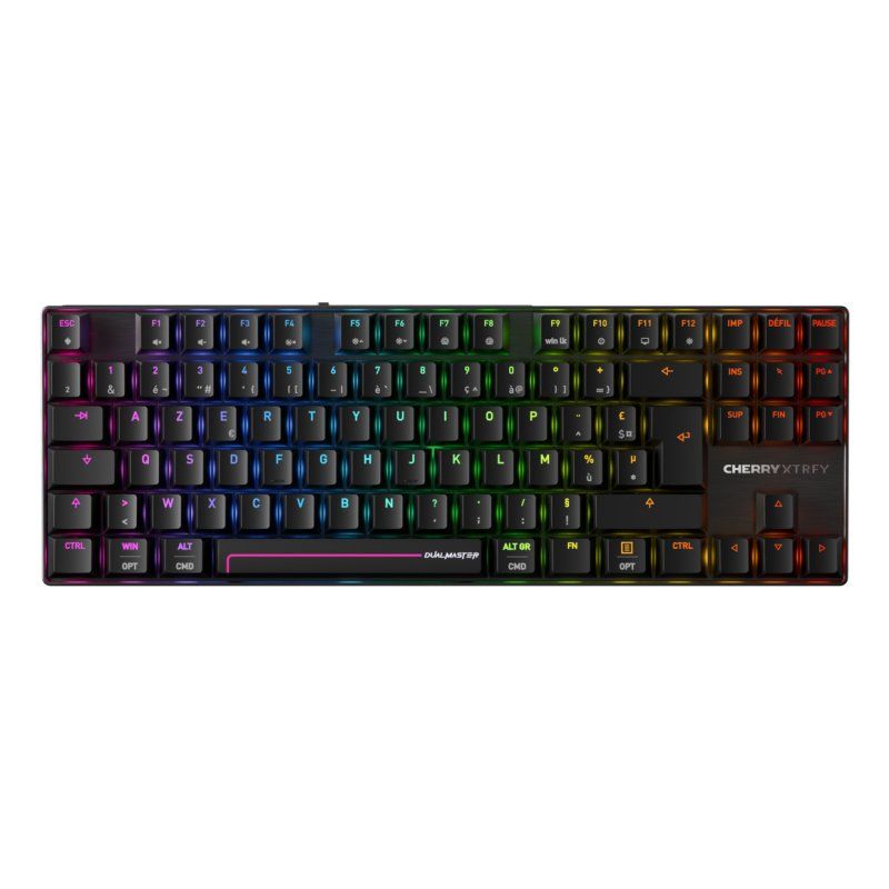 CHERRY MX 8.2 Pro TMR Wireless keyboard Gaming USB RF Wireless Bluetooth AZERTY French Black