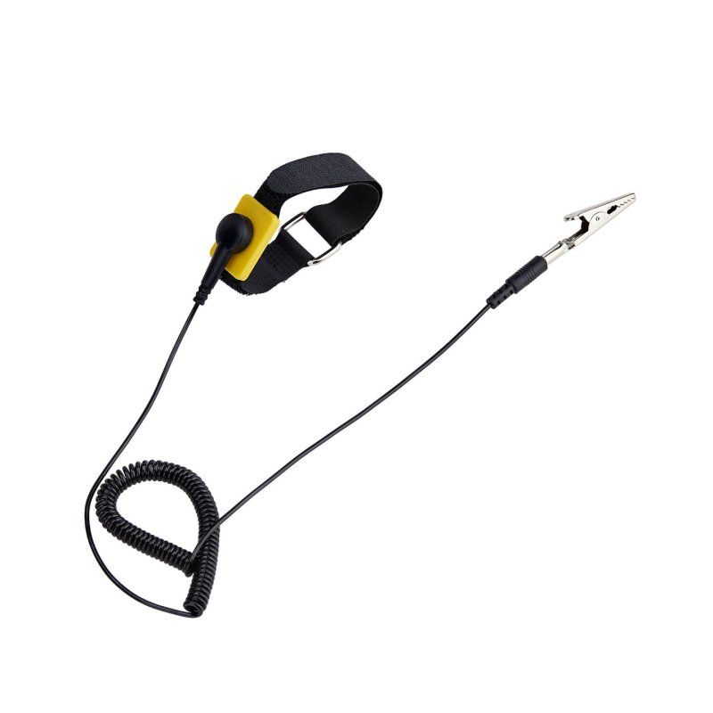 StarTech.com Antistatic Wrist Strap with Grounding Cable, ESD Safe Band with 5ft / 1.5m Detachable Cord, Prevent