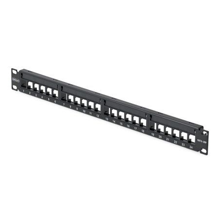 StarTech.com Panneau de Brassage Keystone Vierge 24 Ports 1U avec Barre de Gestion des Câbles, Panneau Patch Cat6