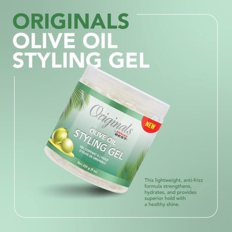 Originals By Africa's Best Olive Oil Styling Gel for Non-Flaky Superior Hold