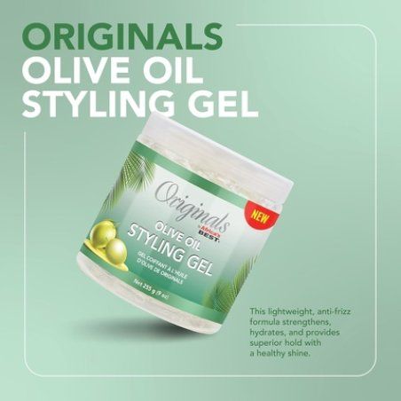 Originals By Africa's Best Olive Oil Styling Gel for Non-Flaky Superior Hold
