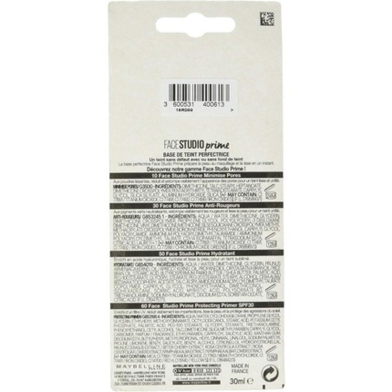 Maybelline New York Master Prime Anti Redness Primer Foundation 30ml