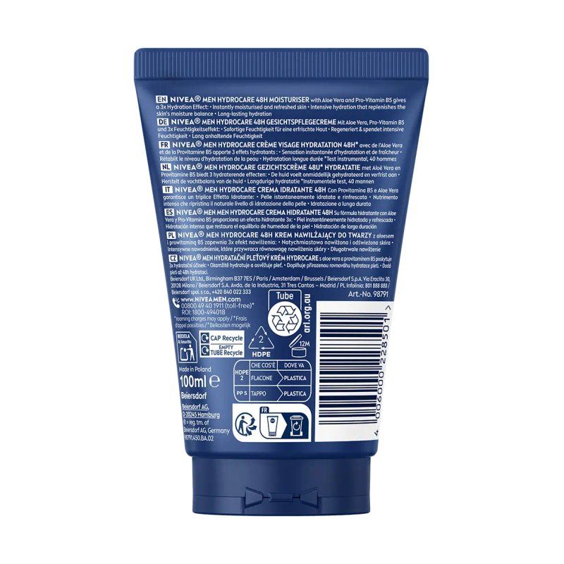 NIVEA Men Hydrocare crème hydratante pour le visage Hommes 150 ml All ages