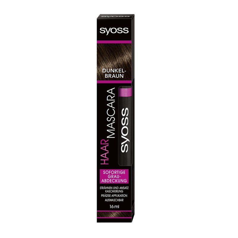 SYOSS Hair Mascara Dark Brown Instant Grey Coverage 16ml