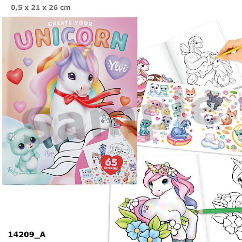 Ylvi - Create Your Unicorn Colouring Book (0414209)