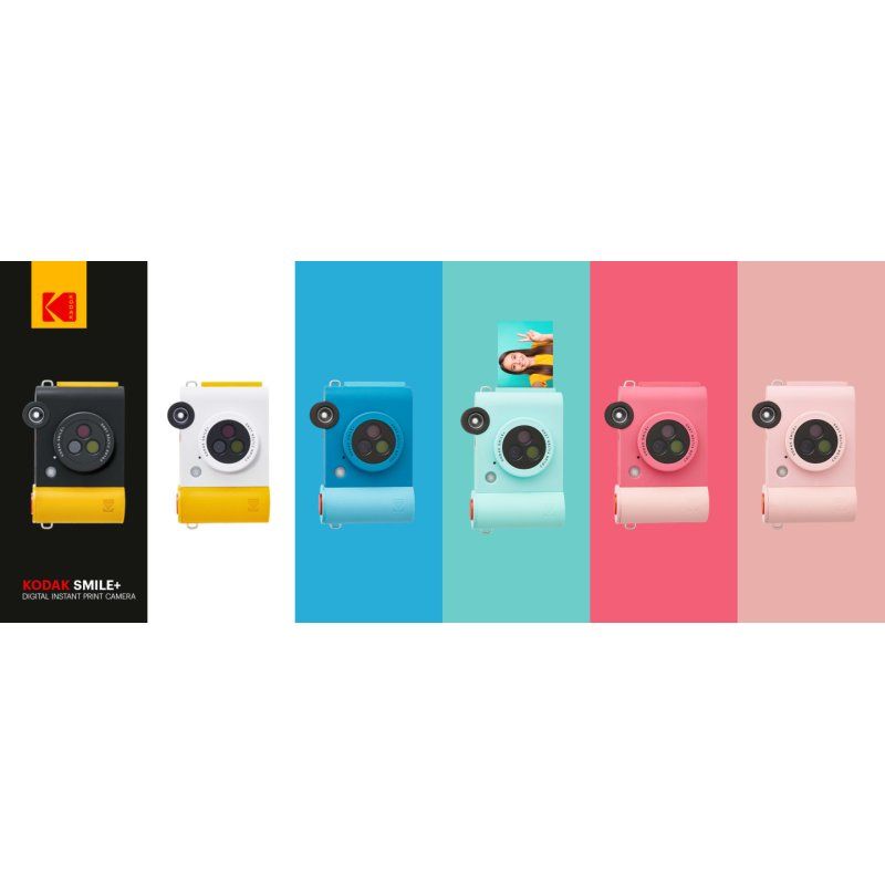 Kodak Smile 50,8 x 76,2 mm Blanc, Jaune