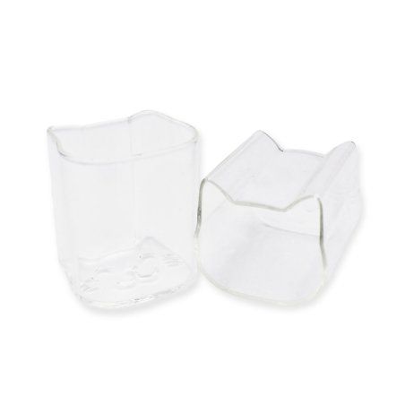 Winkee - Shot Glass Cat Set of 2 - Clear