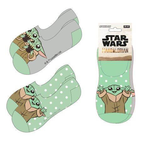 Star Wars: The Mandalorian no-show socks 2-packs 38-45