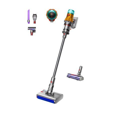 Dyson V12 Submarine Aspirateur balai 3-en-1 Batterie Sec&humide HEPA Sans sac 0,35 L Nickel, Jaune