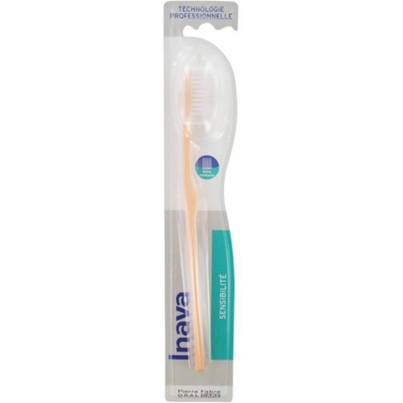 Inava Toothbrush for Sensitivity with Conical Threads - Salmon
