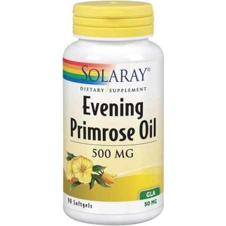 Solaray High Potency Evening Primrose Oil 500mg Cold Pressed Women's Health Support 90 Softgels