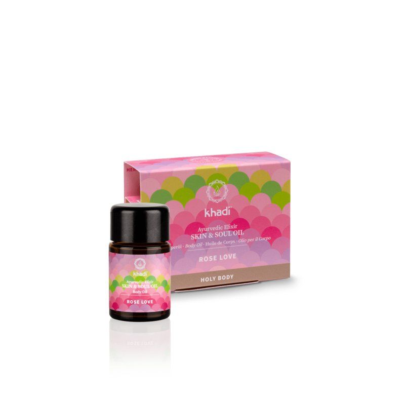 Khadi Rose Love Ayurvedic Elixir Skin & Soul Body Oil Travel Size 10ml