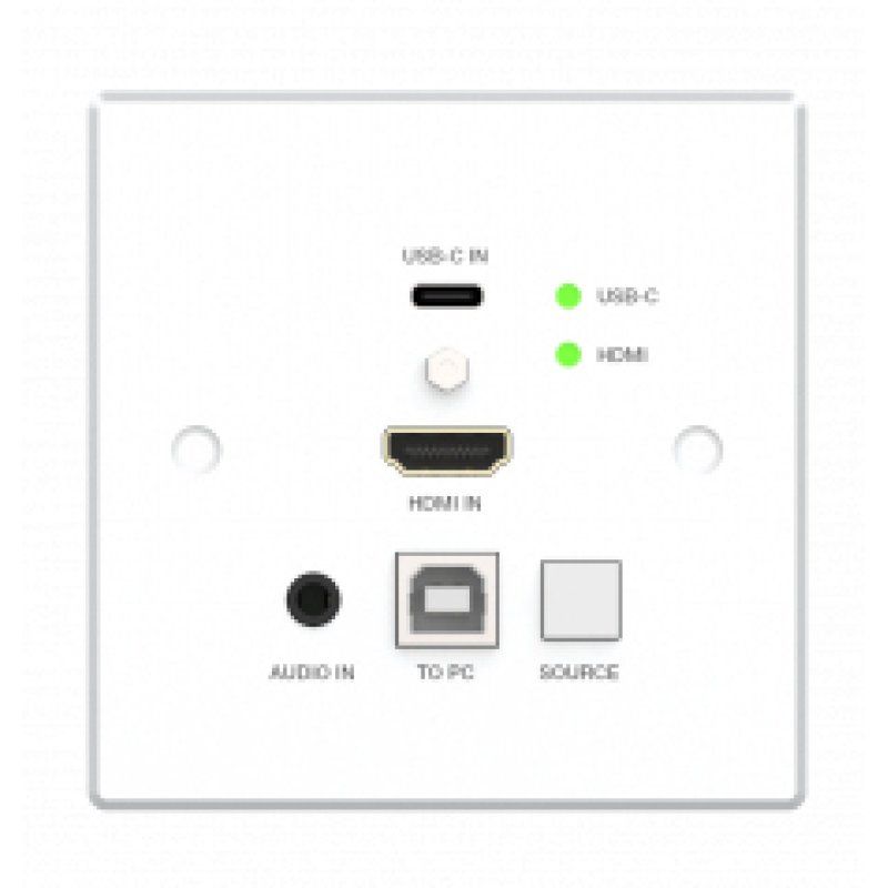 Wallplate HDBaseT-4K@60Hz-HDMI/USBC-UK (With receiver)