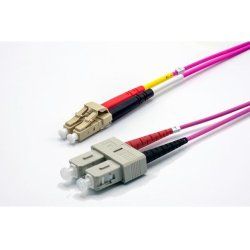 0.5m SC-UPC/LC-UPC 50/125 OM4 2.0mm LS0H erika zip cord