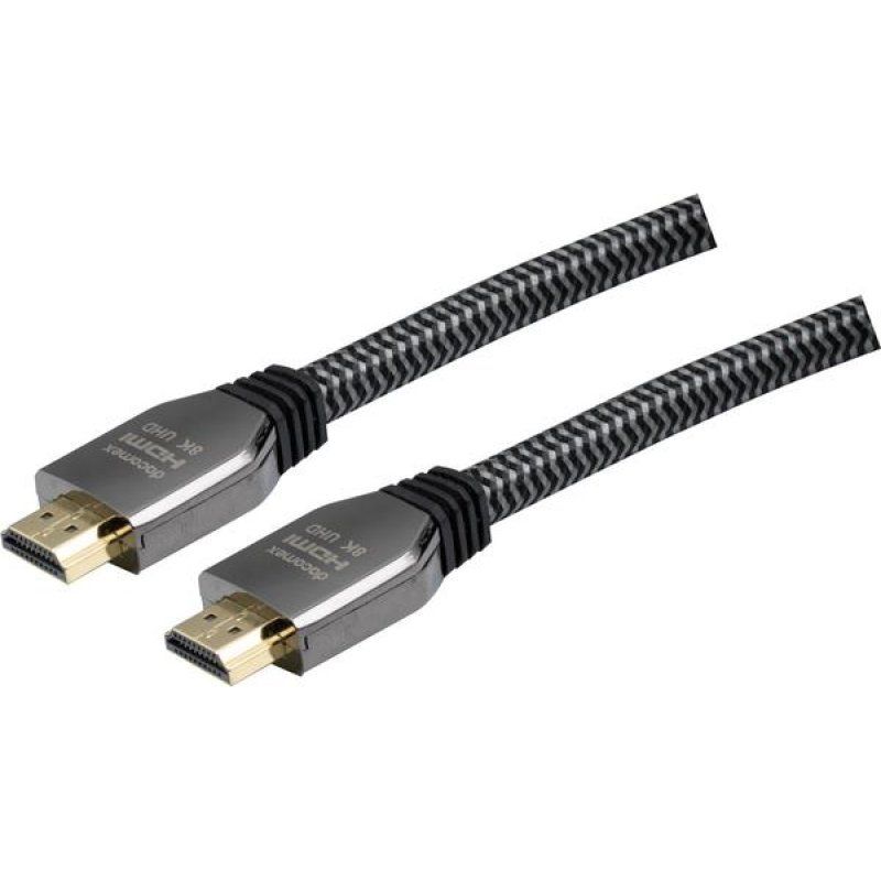 DACOMEX HDMI 2.1 CORD METAL BRAID GRS certified - 1.5m