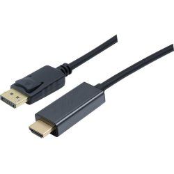 DisplayPort 1.1 to HDMI cord Black- 3m