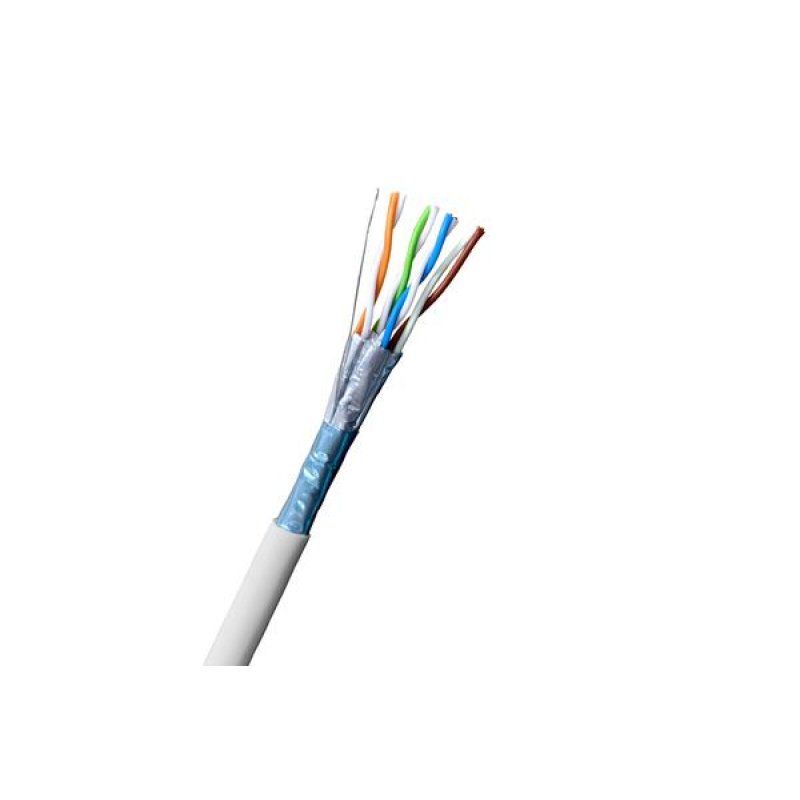 EKIVALAN F/FTP CAT6A SOLID CABLE GREY LSZH 23AWG CPR B2ca