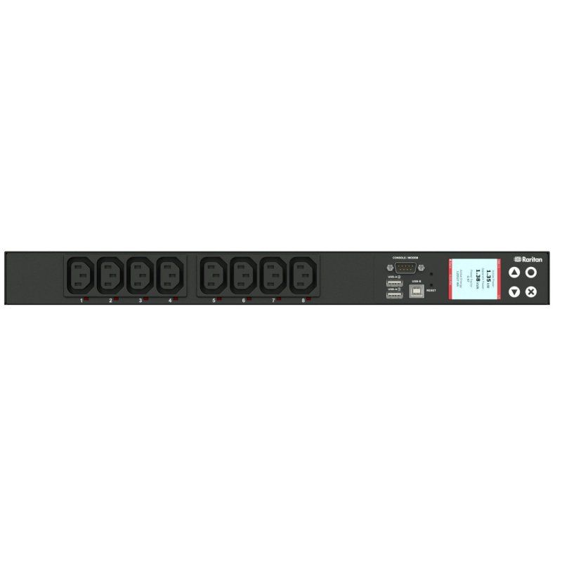 Raritan PX3-5190R power distribution unit (PDU) 8 AC outlet(s) 1U Black