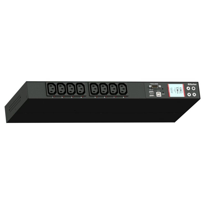 PDU IP 19" 1U 16A 8 p. 8x C13 Entrée C20 - Switched et Mesuré
