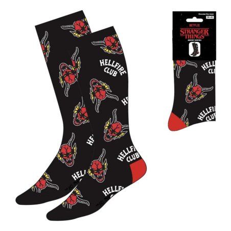 Stranger Things Socks Hellfire Club AOP 38-45