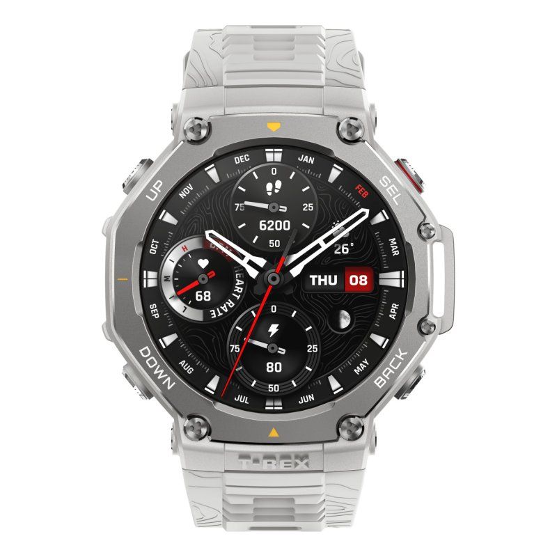 Amazfit T-Rex 3 3.81 cm (1.5") AMOLED Digital 480 x 480 pixels Touchscreen Stainless steel GPS (satellite)