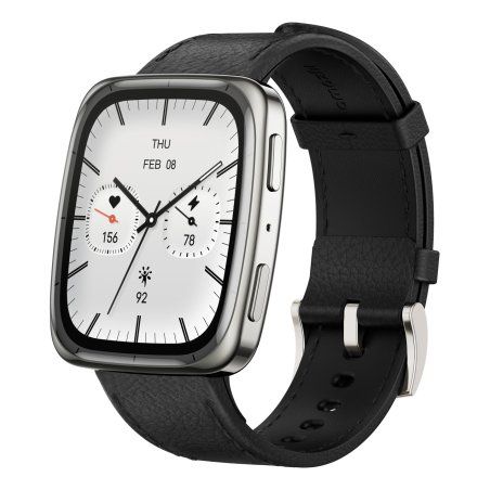 Amazfit Active 2 4,45 cm (1.75") AMOLED Numérique 390 x 450 pixels Écran tactile Acier inoxydable