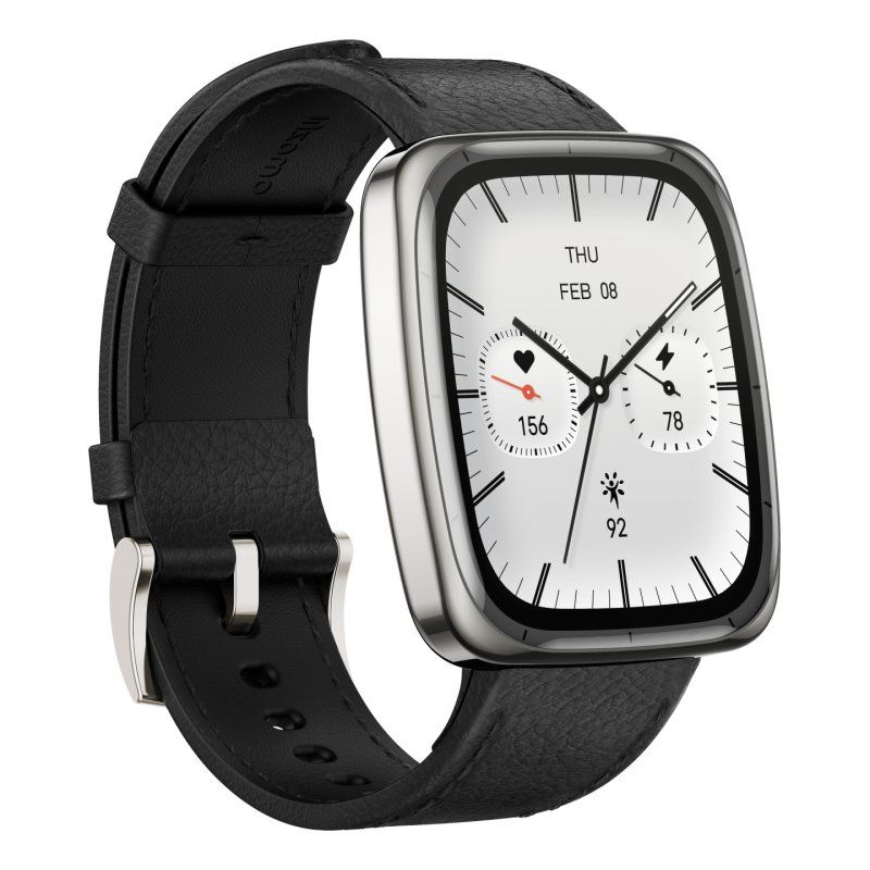 Amazfit Active 2 4,45 cm (1.75") AMOLED Numérique 390 x 450 pixels Écran tactile Acier inoxydable