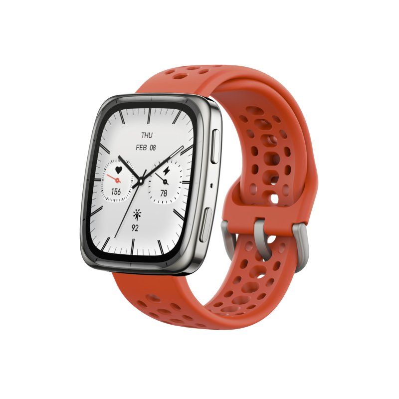 Amazfit Active 2 4,45 cm (1.75") AMOLED Numérique 390 x 450 pixels Écran tactile Acier inoxydable