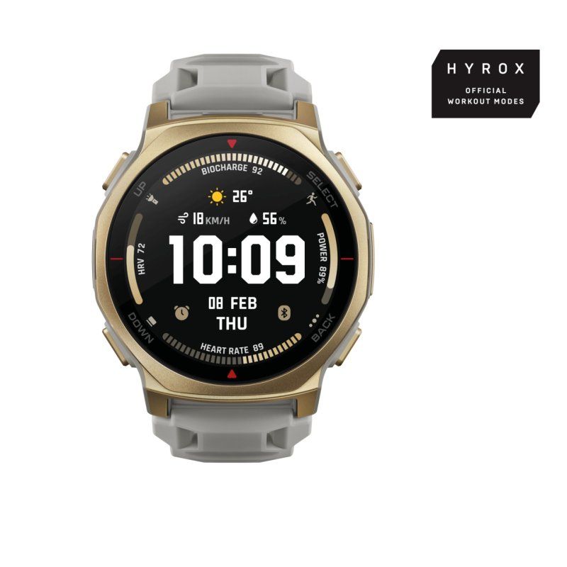 Amazfit T-Rex 3 Pro 44mm Arctic Gold Smartwatch HYROX-Modus