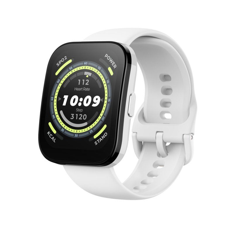 Amazfit Bip 5 4,85 cm (1.91") TFT 45.9 mm Numérique 320 x 380 pixels Écran tactile Blanc GPS (satellite)