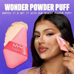 Nyx Professional Makeup Wonder Setting Powder Puff Applicator - Soft and Reusable