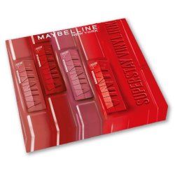 Maybelline New York Superstay Vinyl Ink Set Of 4 Lip Inks Shades Coy Peachy Red Hot Wicked