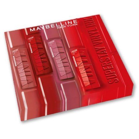 Maybelline New York Superstay Vinyl Ink Set Of 4 Lip Inks Shades Coy Peachy Red Hot Wicked