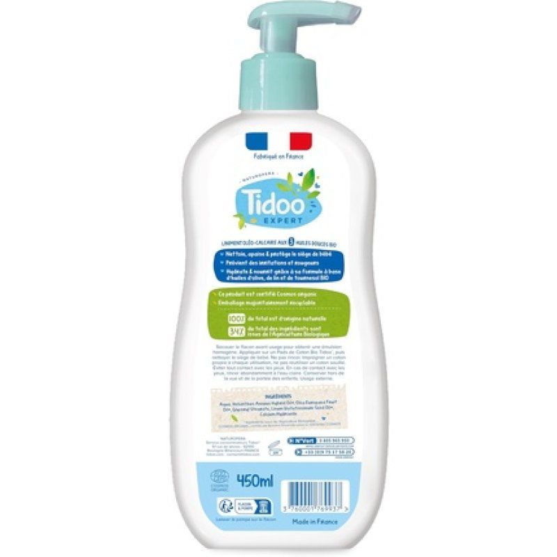 Tidoo Hypoallergenic Oleolimestone Liniment with 3 Organic Vegetable Oils