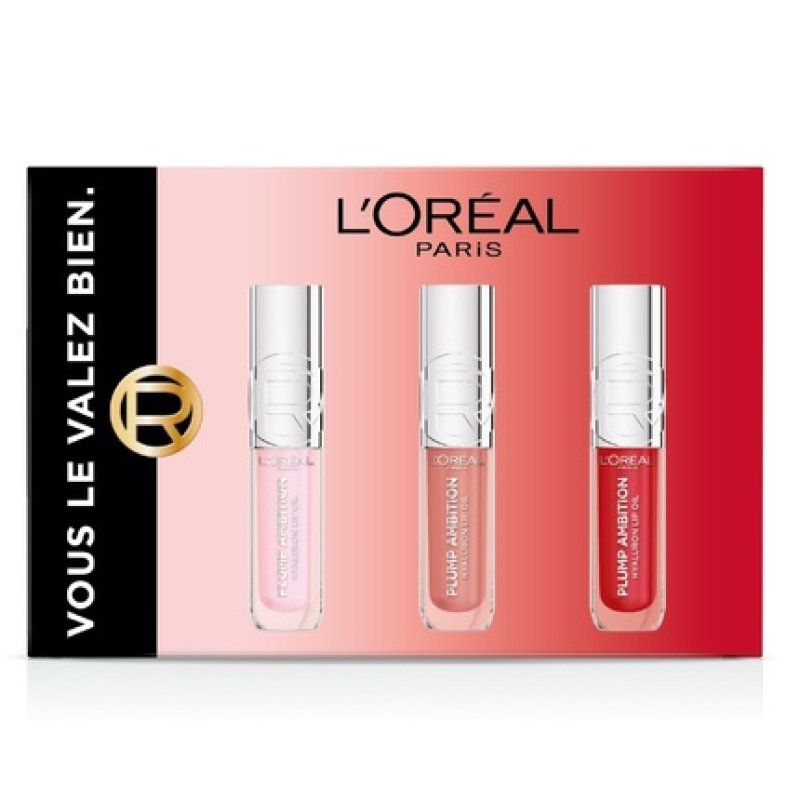 L'Oral Paris Plump Ambition Lip Plumping Oil Trio Set